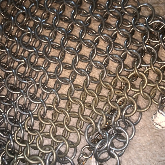 VINTAGE silver chain and crystals bra - Picture 10 of 10